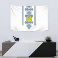 Vyshyvanka Day Tapestry Ukrainian Folk Traditions Pattern White Version