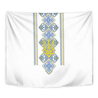 Vyshyvanka Day Tapestry Ukrainian Folk Traditions Pattern White Version