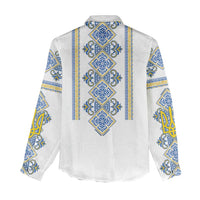 Vyshyvanka Day Women Casual Shirt Ukrainian Folk Traditions Pattern White Version