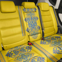 Vyshyvanka Day Back Car Seat Cover Ukrainian Folk Traditions Pattern Yellow Version