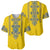 Vyshyvanka Day Baseball Jersey Ukrainian Folk Traditions Pattern Yellow Version