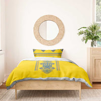 Vyshyvanka Day Bedding Set Ukrainian Folk Traditions Pattern Yellow Version