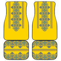 Vyshyvanka Day Car Mats Ukrainian Folk Traditions Pattern Yellow Version