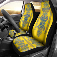Vyshyvanka Day Car Seat Cover Ukrainian Folk Traditions Pattern Yellow Version