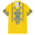 Vyshyvanka Day Family Matching Summer Maxi Dress and Hawaiian Shirt Ukrainian Folk Traditions Pattern Yellow Version