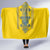 Vyshyvanka Day Hooded Blanket Ukrainian Folk Traditions Pattern Yellow Version