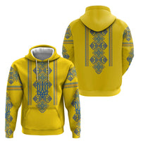 Vyshyvanka Day Hoodie Ukrainian Folk Traditions Pattern Yellow Version