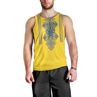 Vyshyvanka Day Men Tank Top Ukrainian Folk Traditions Pattern Yellow Version
