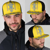 Vyshyvanka Day Mesh Trucker Cap Ukrainian Folk Traditions Pattern Yellow Version