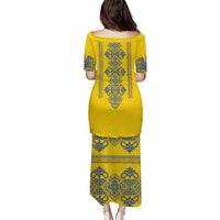 Vyshyvanka Day Puletasi Ukrainian Folk Traditions Pattern Yellow Version