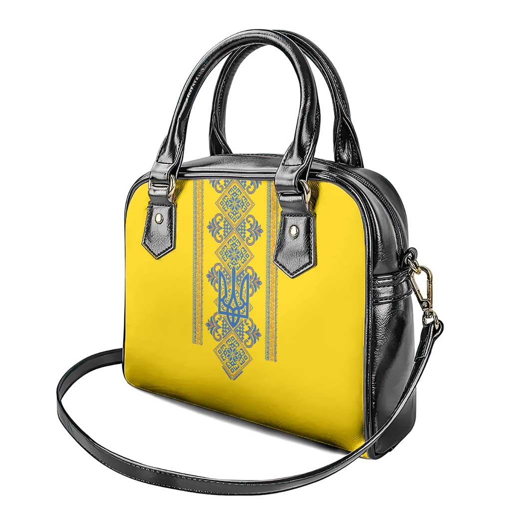 Vyshyvanka Day Shoulder Handbag Ukrainian Folk Traditions Pattern Yellow Version