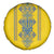 Vyshyvanka Day Spare Tire Cover Ukrainian Folk Traditions Pattern Yellow Version