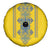 Vyshyvanka Day Spare Tire Cover Ukrainian Folk Traditions Pattern Yellow Version