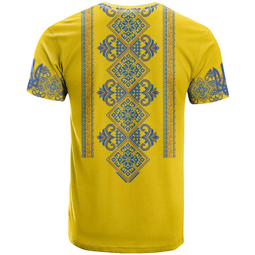 Vyshyvanka Day T Shirt Ukrainian Folk Traditions Pattern Yellow Version
