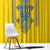 Vyshyvanka Day Window Curtain Ukrainian Folk Traditions Pattern Yellow Version