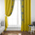 Vyshyvanka Day Window Curtain Ukrainian Folk Traditions Pattern Yellow Version