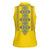 Vyshyvanka Day Women Sleeveless Polo Shirt Ukrainian Folk Traditions Pattern Yellow Version