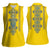 Vyshyvanka Day Women Sleeveless Polo Shirt Ukrainian Folk Traditions Pattern Yellow Version