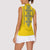 Vyshyvanka Day Women Sleeveless Polo Shirt Ukrainian Folk Traditions Pattern Yellow Version