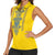 Vyshyvanka Day Women Sleeveless Polo Shirt Ukrainian Folk Traditions Pattern Yellow Version