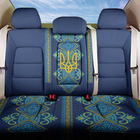 Vyshyvanka Day Back Car Seat Cover Ukrainian Folk Traditions Pattern Blue Version