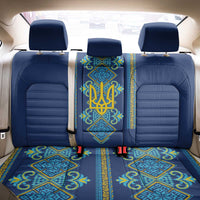 Vyshyvanka Day Back Car Seat Cover Ukrainian Folk Traditions Pattern Blue Version