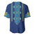 Vyshyvanka Day Baseball Jersey Ukrainian Folk Traditions Pattern Blue Version