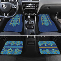 Vyshyvanka Day Car Mats Ukrainian Folk Traditions Pattern Blue Version