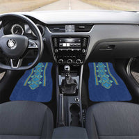Vyshyvanka Day Car Mats Ukrainian Folk Traditions Pattern Blue Version