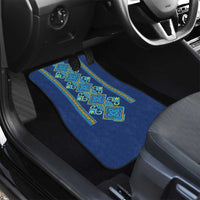 Vyshyvanka Day Car Mats Ukrainian Folk Traditions Pattern Blue Version