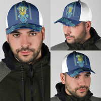 Vyshyvanka Day Classic Cap Ukrainian Folk Traditions Pattern Blue Version