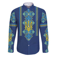 Vyshyvanka Day Family Matching Puletasi and Hawaiian Shirt Ukrainian Folk Traditions Pattern Blue Version