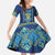 Vyshyvanka Day Family Matching Summer Maxi Dress and Hawaiian Shirt Ukrainian Folk Traditions Pattern Blue Version
