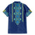 Vyshyvanka Day Family Matching Summer Maxi Dress and Hawaiian Shirt Ukrainian Folk Traditions Pattern Blue Version