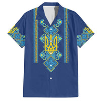 Vyshyvanka Day Hawaiian Shirt Ukrainian Folk Traditions Pattern Blue Version