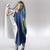 Vyshyvanka Day Hooded Blanket Ukrainian Folk Traditions Pattern Blue Version