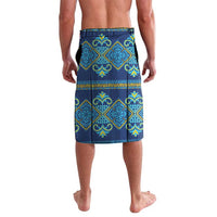Vyshyvanka Day Lavalava Ukrainian Folk Traditions Pattern Blue Version