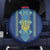 Vyshyvanka Day Spare Tire Cover Ukrainian Folk Traditions Pattern Blue Version