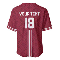 Custom Latvia Football Baseball Jersey Latvijas Go Champion Folk Pattern