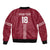 Custom Latvia Football Bomber Jacket Latvijas Go Champion Folk Pattern