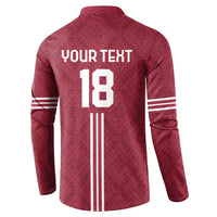 Custom Latvia Football Button Sweatshirt Latvijas Go Champion Folk Pattern