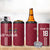 Custom Latvia Football 4 in 1 Can Cooler Tumbler Latvijas Go Champion Folk Pattern