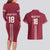 Custom Latvia Football Couples Matching Long Sleeve Bodycon Dress and Hawaiian Shirt Latvijas Go Champion Folk Pattern