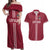 Custom Latvia Football Couples Matching Off Shoulder Maxi Dress and Hawaiian Shirt Latvijas Go Champion Folk Pattern