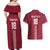 Custom Latvia Football Couples Matching Off Shoulder Maxi Dress and Hawaiian Shirt Latvijas Go Champion Folk Pattern