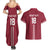 Custom Latvia Football Couples Matching Summer Maxi Dress and Hawaiian Shirt Latvijas Go Champion Folk Pattern