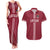 Custom Latvia Football Couples Matching Tank Maxi Dress and Hawaiian Shirt Latvijas Go Champion Folk Pattern