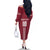Custom Latvia Football Family Matching Off The Shoulder Long Sleeve Dress and Hawaiian Shirt Latvijas Go Champion Folk Pattern