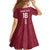 Custom Latvia Football Family Matching Off Shoulder Maxi Dress and Hawaiian Shirt Latvijas Go Champion Folk Pattern