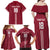 Custom Latvia Football Family Matching Off Shoulder Maxi Dress and Hawaiian Shirt Latvijas Go Champion Folk Pattern